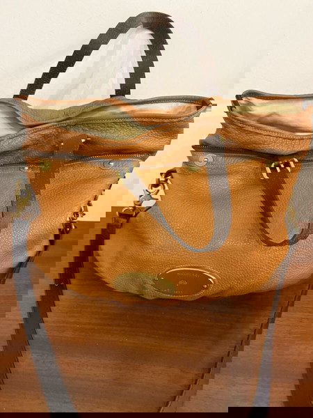 Mulberry brown leather mitzy crossbody bag