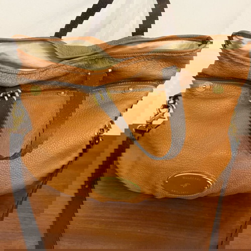 Mulberry brown leather mitzy crossbody bag