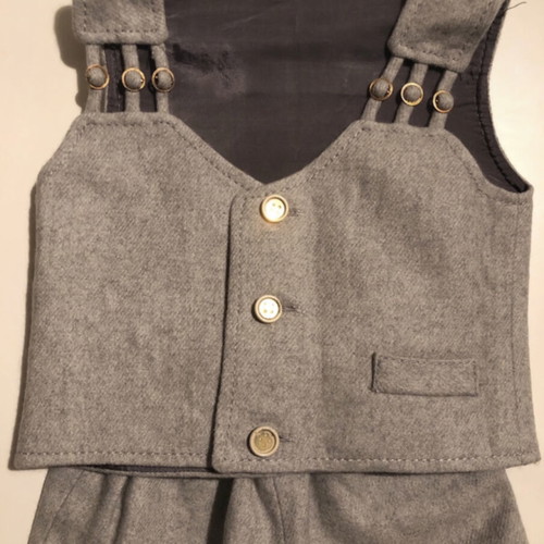Wool Christening Set 4 Pieces Vintage Premium Toddler Size