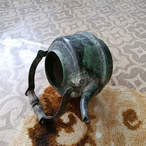Copper kettle old, used