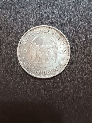 Silver coin Germany 5 mark 1935