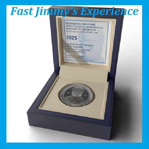 Official Silver Proof 10 Euro Coin Eratosthenes 2025 new