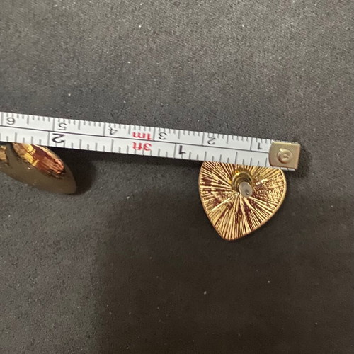 Heart earrings new, gold color