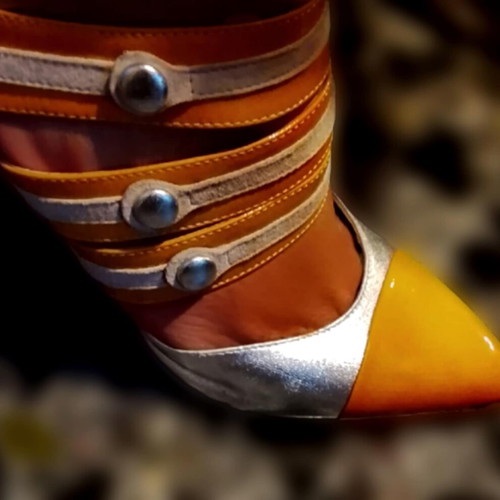 Ovye by Cristina Lucchi pumps silver like new