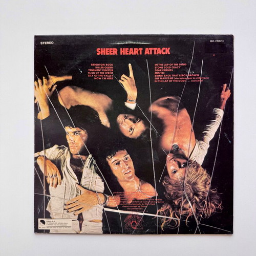 Queen Sheer Heart Attack LP used, Greek reissue 80s