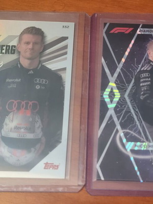 F1 Turbo Attax Nico Hulkenberg lot 2026 Turbo Chrome 332 and Diamond Infinity 313