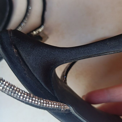 Two pairs of sandals like new, size 37, black
