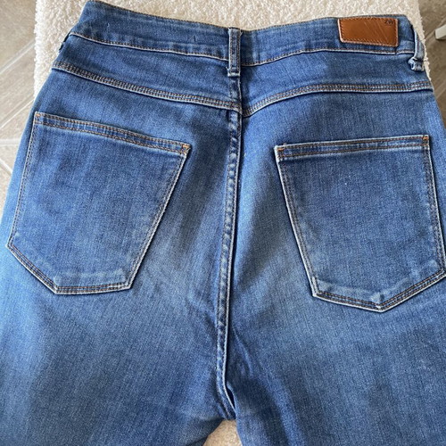 Zara high-waisted jeans, blue, size M / 38 / 10