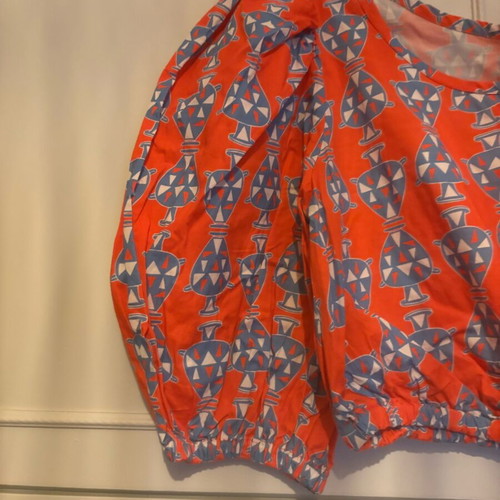 Crop top with patterns like new, multicolored, size L