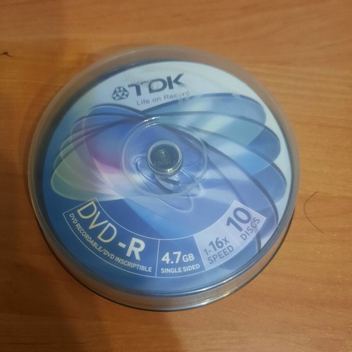 DVD-R recordable discs like new, pack of 7, 4.7GB, 16x speed