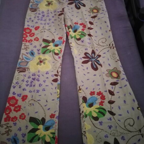 Alberta Ferretti collectible pants like new, hand-embroidered with beads, XL