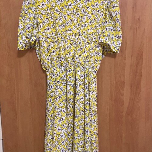Orion London floral dress new, medium size, white and yellow