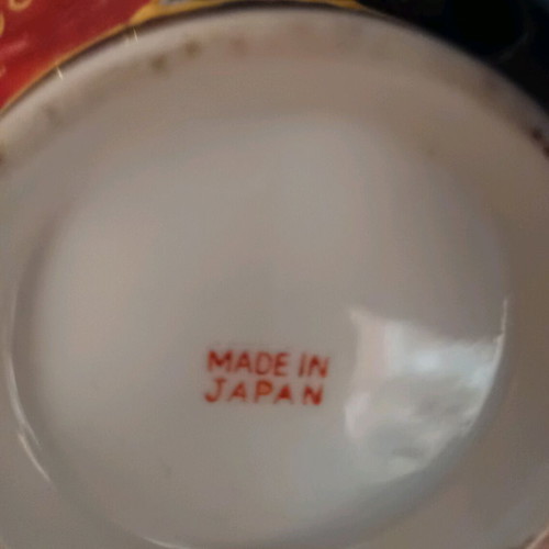 Japanese hand-painted porcelain set of 3 pieces
