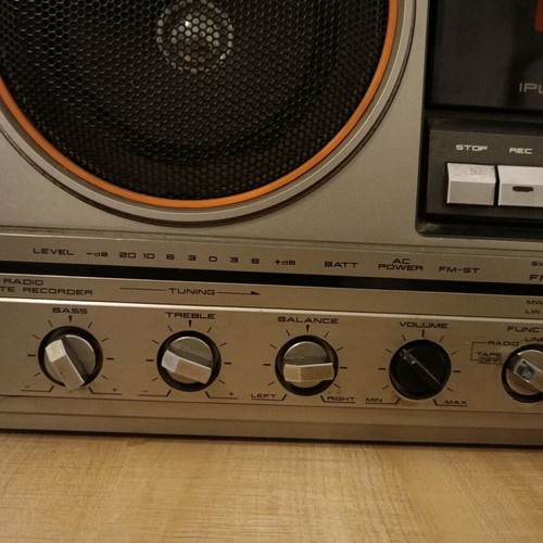 Akai AJ-495 boombox used, vintage collectible