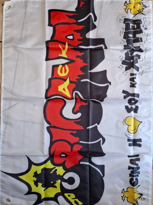 AEK flag 70×90 cm new, authentic
