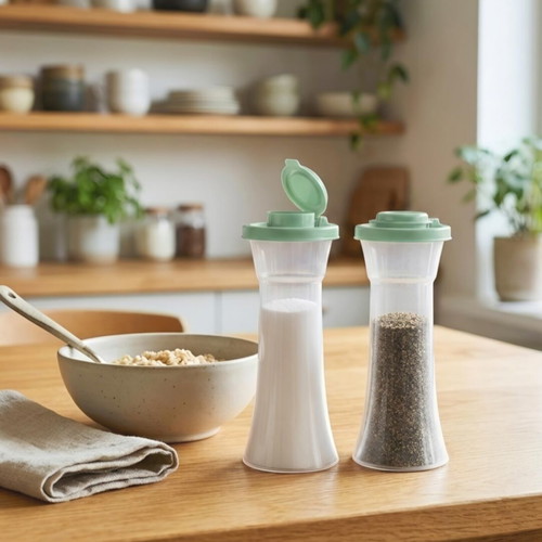 Tupperware salt and pepper shakers 260 ml, set of 2