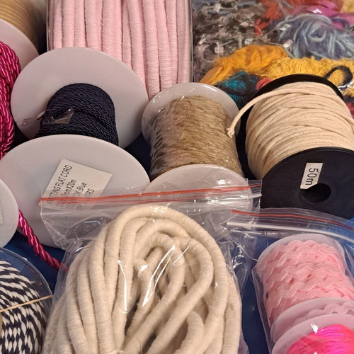 Craft ribbons and threads set like new with gift