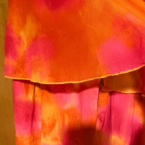 Summer set with pants and top multicolored new, size Small