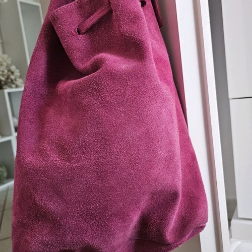 Borse in Pelle crossbody bag used, pink suede
