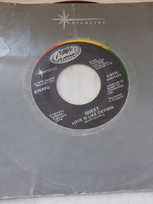 Sweet Love Is Like Oxygen rare 45 rpm vinyl used, American pressing