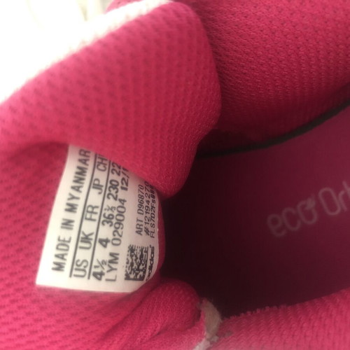 Adidas sneakers used, size 36, white and pink