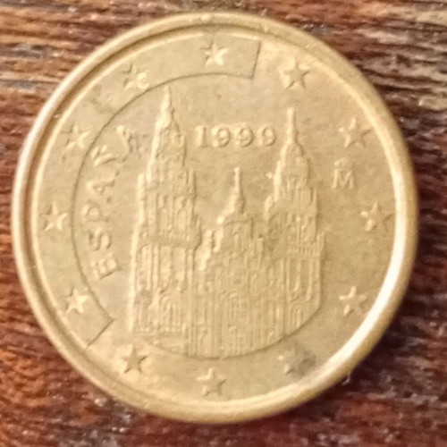 1 Euro Cent 1999 Spain like new