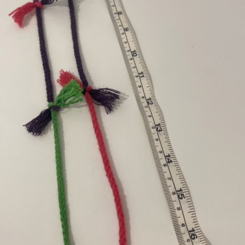 Handmade colorful necklace used
