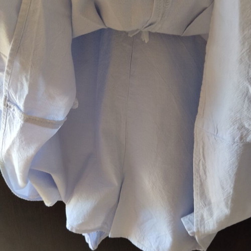 Zara mini dress baby blue S cotton like new with built-in shorts