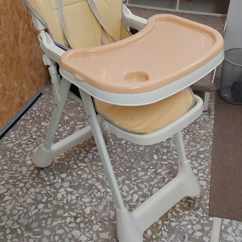 High Chair used with Eco-Leather seat and double tray