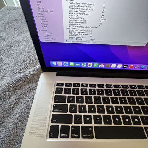 MacBook Pro Retina 15.4” laptop, 16GB RAM, 512GB SSD, Quad-Core i7