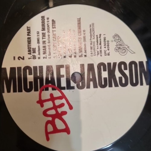 Michael Jackson Bad vinyl used