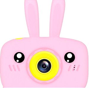 X500 Compact Παιδική Φωτογραφική Μηχανή 3MP με Οθόνη 2" Ροζ