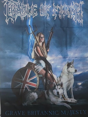 Cradle Of Filth flag banner used 105x75cm