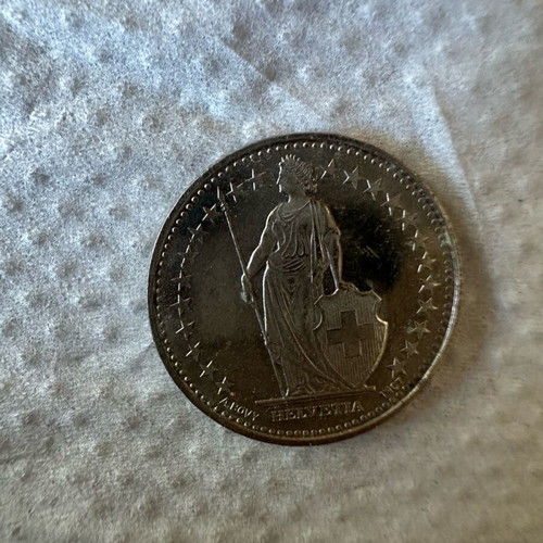 Half franc coin 2009 used