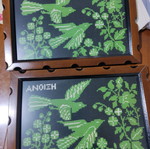Embroidered wall frames like new, handmade