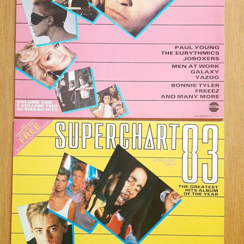 Superchart Hits 1983 two vinyl records like new