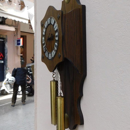 Staiger wall clock German vintage, about 80 years, analog