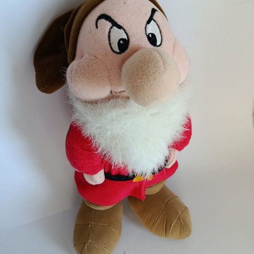 Grumpy plush dwarf Snow White and the Seven Dwarfs Disney 40cm like new