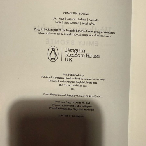 Wuthering Heights Penguin Leatherbound Classic used edition 2015