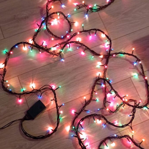 Christmas lights multicolored like new