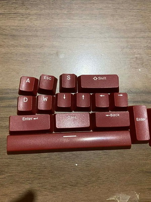 Σετ keycaps WASD κόκκινο καινούργιο για gaming με spacebar