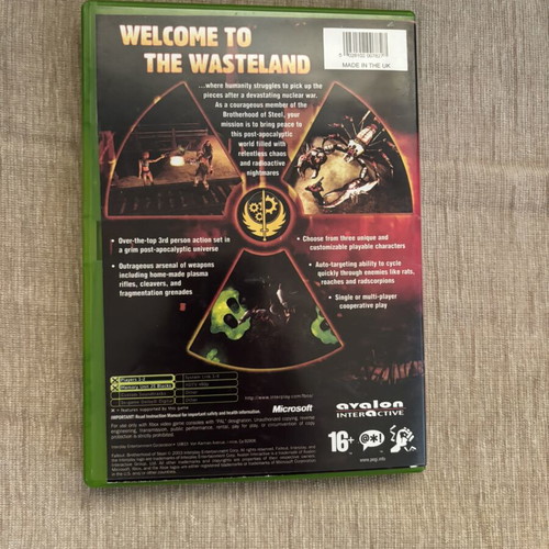 Fallout Brotherhood of Steel Xbox Original game, English