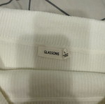 White off the shoulder top like new, size L
