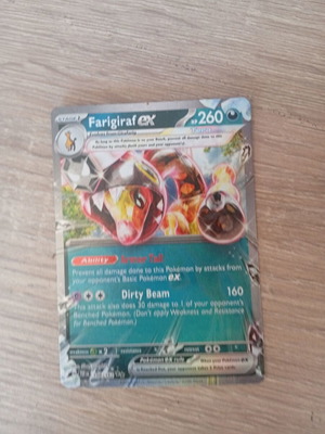 Farigiraf EX 108/162 Pokemon card like new