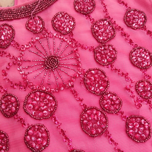 Liu-Jo embroidered dress with beads red like new, cotton silk blend