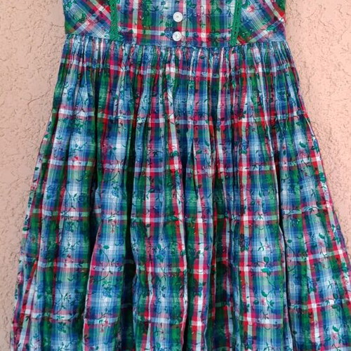 Vintage dress new for very slim girls, long