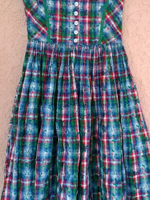 Vintage dress new for very slim girls, long