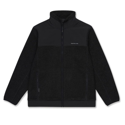 Kapten & Son Teddy Fleece Jacket new, black, size S-M