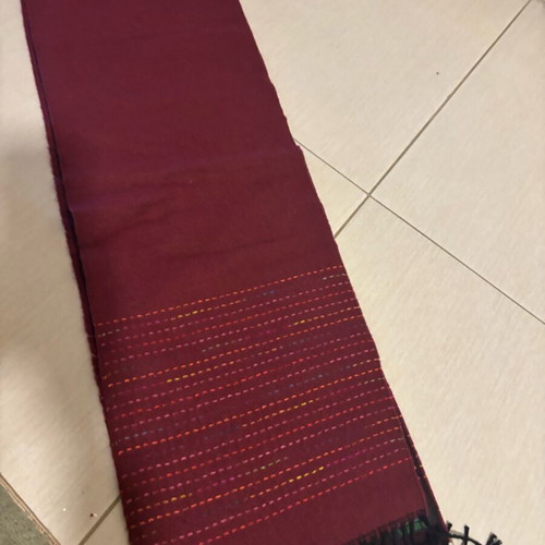 Scarf used like new, red