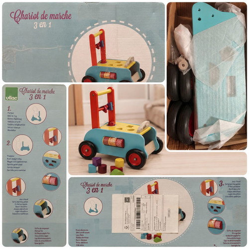 Vilac 3-in-1 push toy